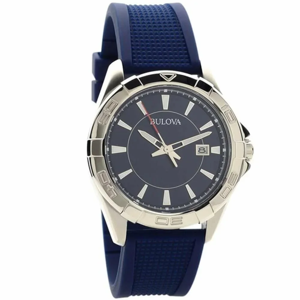 Bulova Men's Calendar Red Second Hand Watch